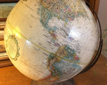 Vintage 12" Replogle World Classic Series Globe from 1960s