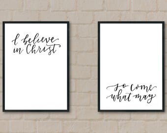 I believe in christ | Etsy