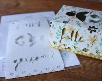 Kit baby game: picks with participatory ballot box