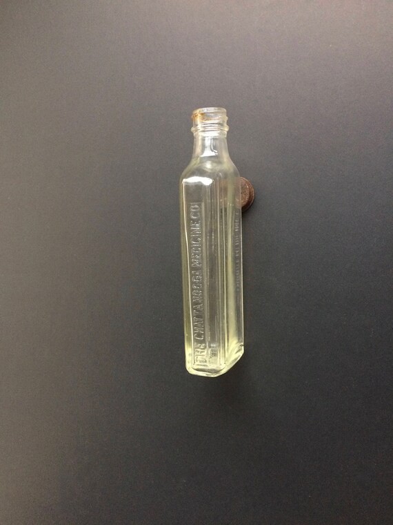 Chattanooga Elixir bottle antique medicine bottle boys face