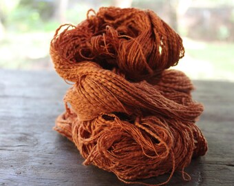 Natural Slub Cotton Yarn - Fresh Orange 23