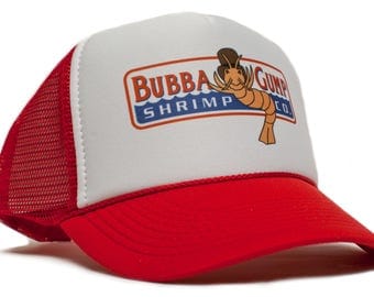 Bubba Gump Shrimp Co Printed Truckers hat cap Forest Gump Adult- Adjustable
