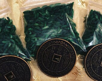 Lucky money green rice