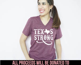 Texas Strong Unisex T-Shirt, Hurricane Harvey, 100% of profits donated, Houston Relief, Houston Fundraiser, Texas Pride, Hurricane Shirt