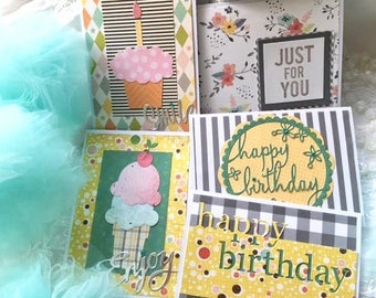Birthday Card Set - Birthday Assortment - Birthday Cards - Handmade Cards - Card Set - Birthday Greetings - Birthday Set - Birthday Variety