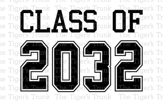 Download Class of 2032 cutting file package SVG JPG DXF files