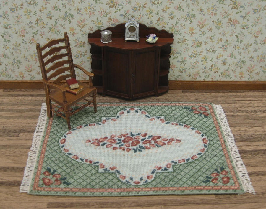 Miniature carpet kit 112 dollhouse needlepoint rug kit Fine