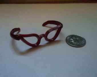Vintage Vogue Ginny Doll Red Sparkle Cateye Eyeglasses