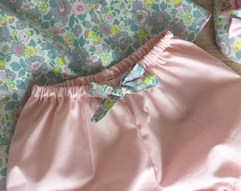 Rose Corail baby Bloomer and Liberty Betsy Lemonade
