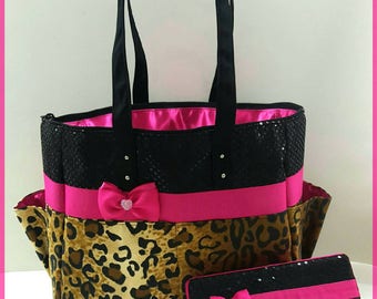 sequin diaper bag