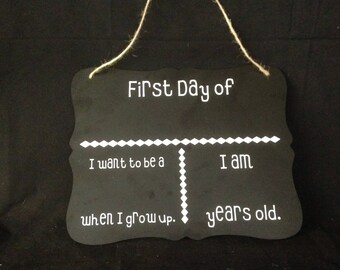 1st Day of School ChalkBoard