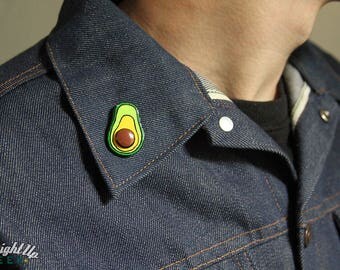 Avocado Pin Enamel Pin Avocado Patch Acacado