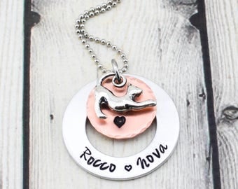 Personalized Cat Jewelry - Cat Lover Gift - Cat Necklace - Cat Mom Jewelry - Cat Lover Jewelry - Custom Pet Necklace - Hand Stamped Jewelry