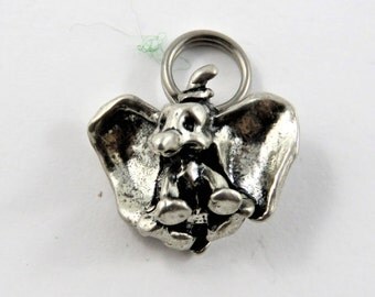 Walt Disney Disneyland Character Dumbo the Elephant Sterling Silver Charm or Pendant.