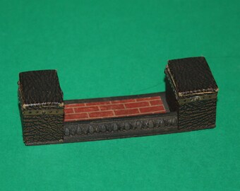 Vintage Dolls House Pit A Pat Fireplace Fender 1930's