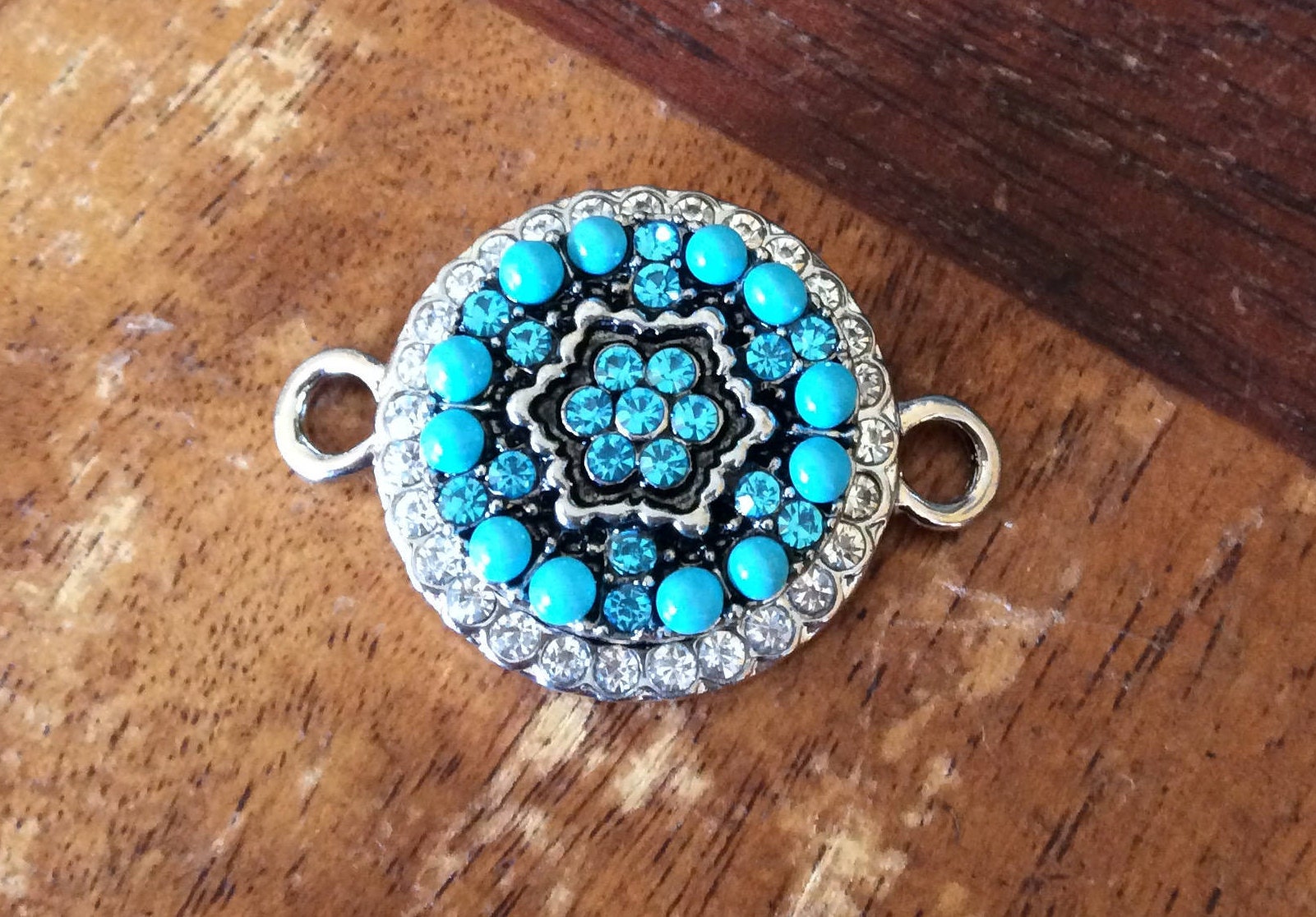 DIY Snap Jewelry 18mm DIY Snap Connector Rhinestone or Rope Border 2