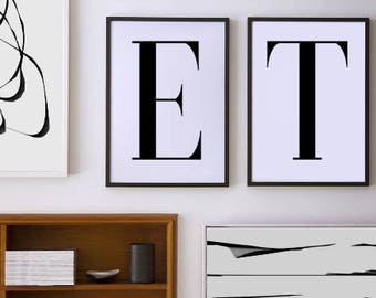 Initial Wall Art initial wall art | etsy Initial Wall Art initial wall art | etsy