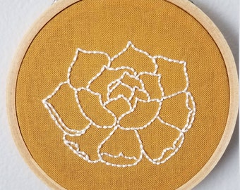 Small Floral Embroidery Hoop Art