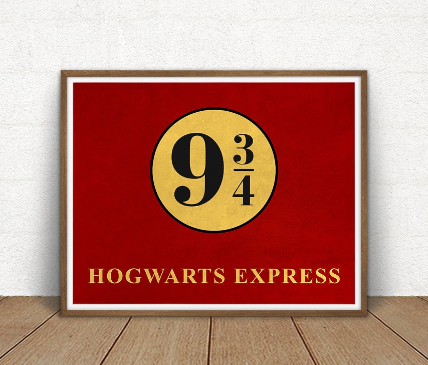 Platform 9 3 4 Printable Harry Potter Poster Digital