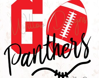 Go Panthers! Football .SVG or .dxf File for Cricut, Silhouette Studio & more!