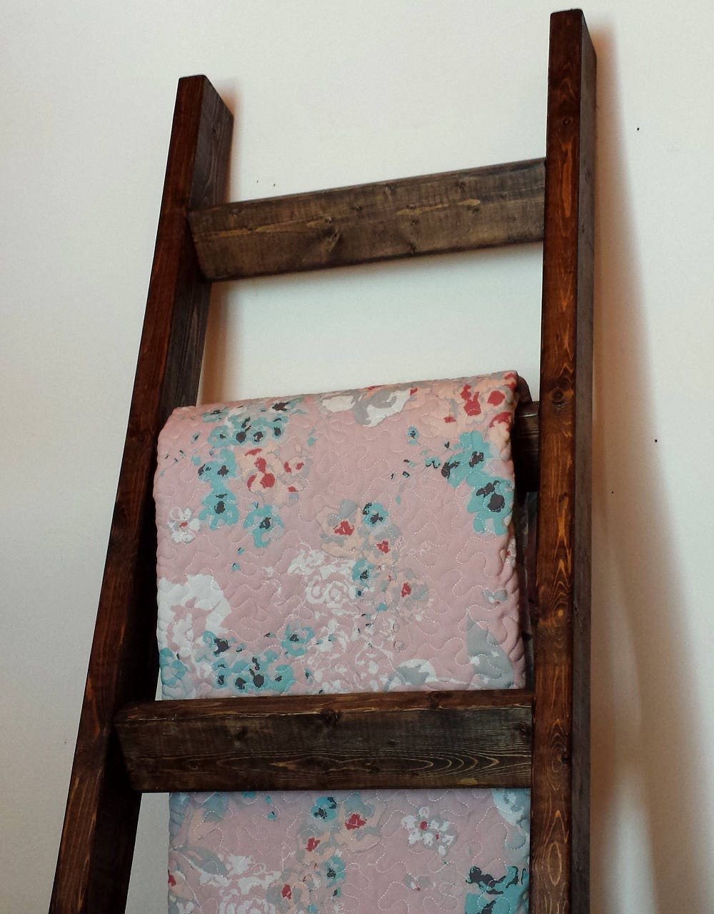 Wood Blanket Ladder Rack Quilt Ladder Handmade Quilt Ladder