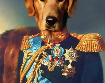 Funny pets in clothes, custom pet portrait, dog art, anthropomorphic, from your favorite photo, funny gifts, unique gifts, dog lover gift