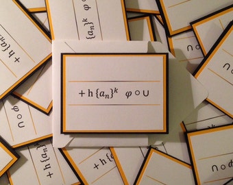Math themed Thank You Card