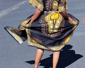 Open yeloo kaftan dashiki dress, Open yeloo dashiki shirt, Open yeloo Ankara dress, Open yeloo Dashiki top, Open yeloo African Bohemian