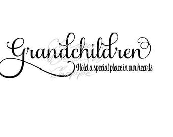 Grandchildren svg | Etsy