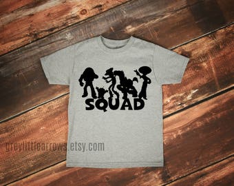 SALE! Toy Story Squad Tee, Disney Shirt, Disney Trip Shirt, Boy Disney Tee, Girl Disney T-Shirt, Disney Family, Sibling Shirts, Squadgoals
