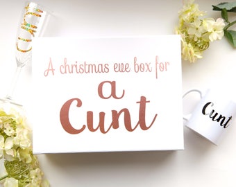 Christmas eve box for adults// adult christmas eve box// xmas eve box for adults// grown up xmas eve box// cunt gift box// cunt gift set