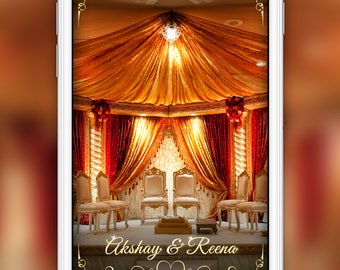 Wedding Reception Snapchat Geofilter: Wedding Event | 4 Hour Turnaround Time | Custom Options Available | SKU# TLNLRWF02