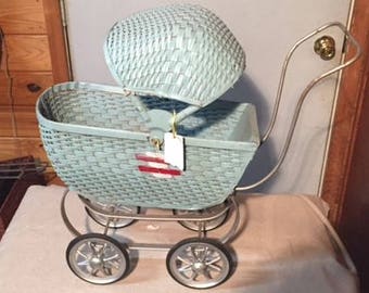 Vintage South Bend Toy Company Doll Carriage
