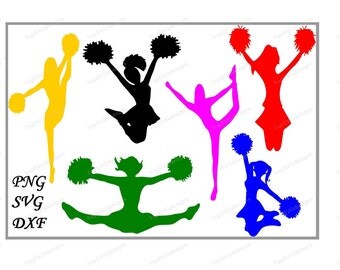 Cheerleader SVG File Cheerleader cut file DXF Cheer SVG Cricut svg Silhouette svg Vinyl Cut File Digital cut file Cricut cut file Silhouette