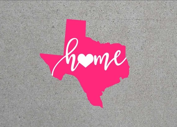 Texas Home love SVG
