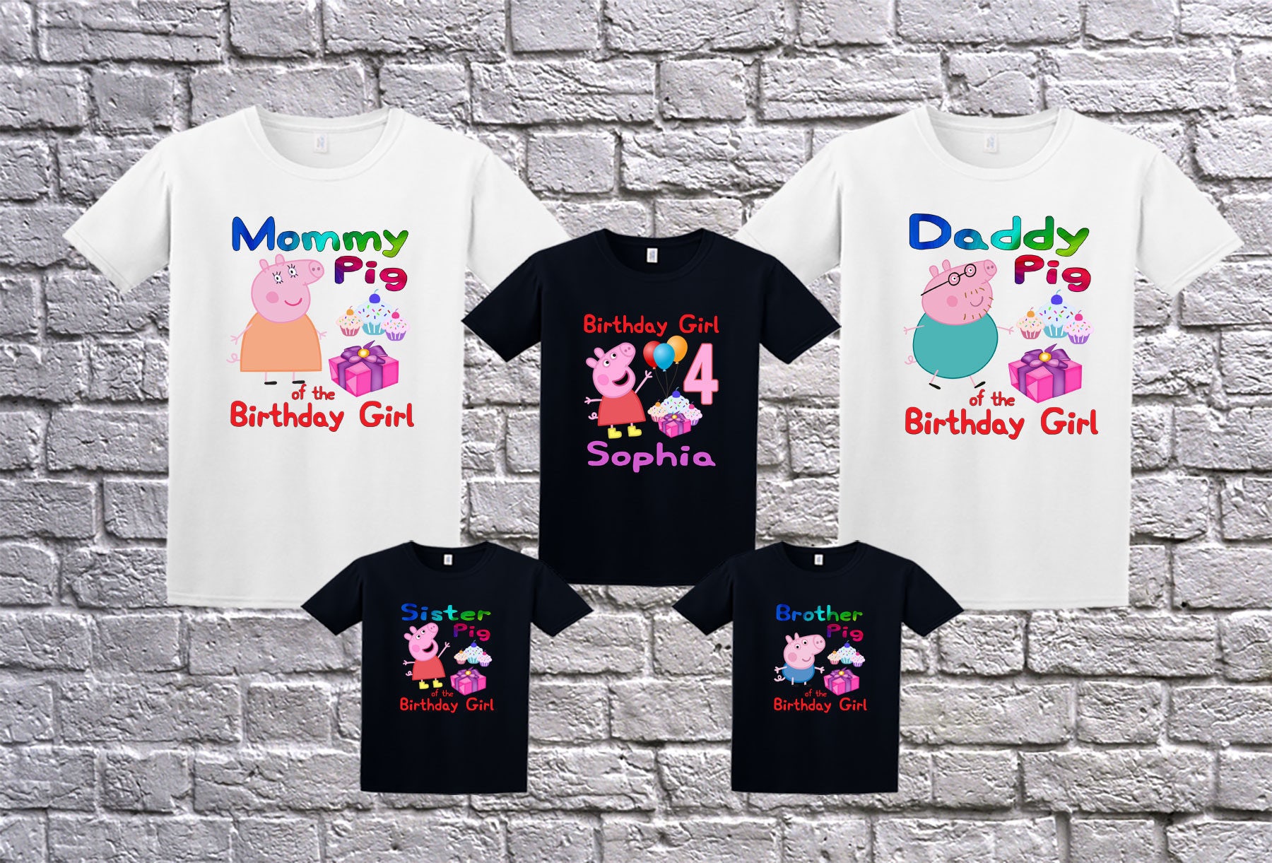 Peppa Pig Birthday Shirt Peppa Pig Shirt for Girls