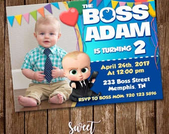 Boss baby Invitation Boss baby Party Boss baby Invite Boss