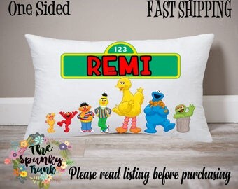 personalized sesame street pillowcase