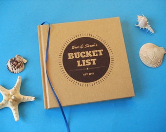 CUSTOM First Anniversary Gift Journal · Our Bucket List· Paper Anniversary Gift· Bucket List Travel Journal· Our Wedding Anniversary Journal