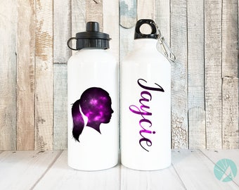 Custom Silhouette, Personalized Kids Water Bottle, Personalized Waterbottle, Kids Water Bottle, Personalized Water Bottle, Water Bottle