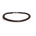 6MM Genuine Dark Brown Leather Bracelet