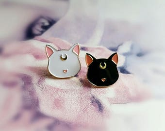 HALF PRICE Factory Seconds Sailor Moon Cat set - Soft Enamel pin set