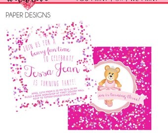 Build a bear invite | Etsy