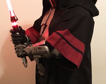 MADE TO ORDER Sith Acolyte Hooded Robe replica, star wars costume, cosplay