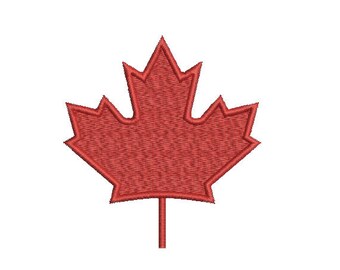 Machine Embroidery Design Instant Download - Canadian Maple Leaf 1