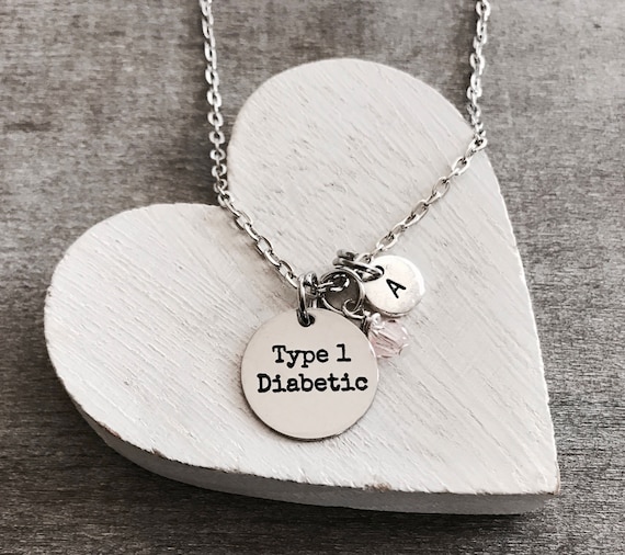 Type 1 diabetic Diabetes Necklace Medical ID Diabetes