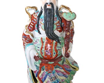 porcelain samurai statue