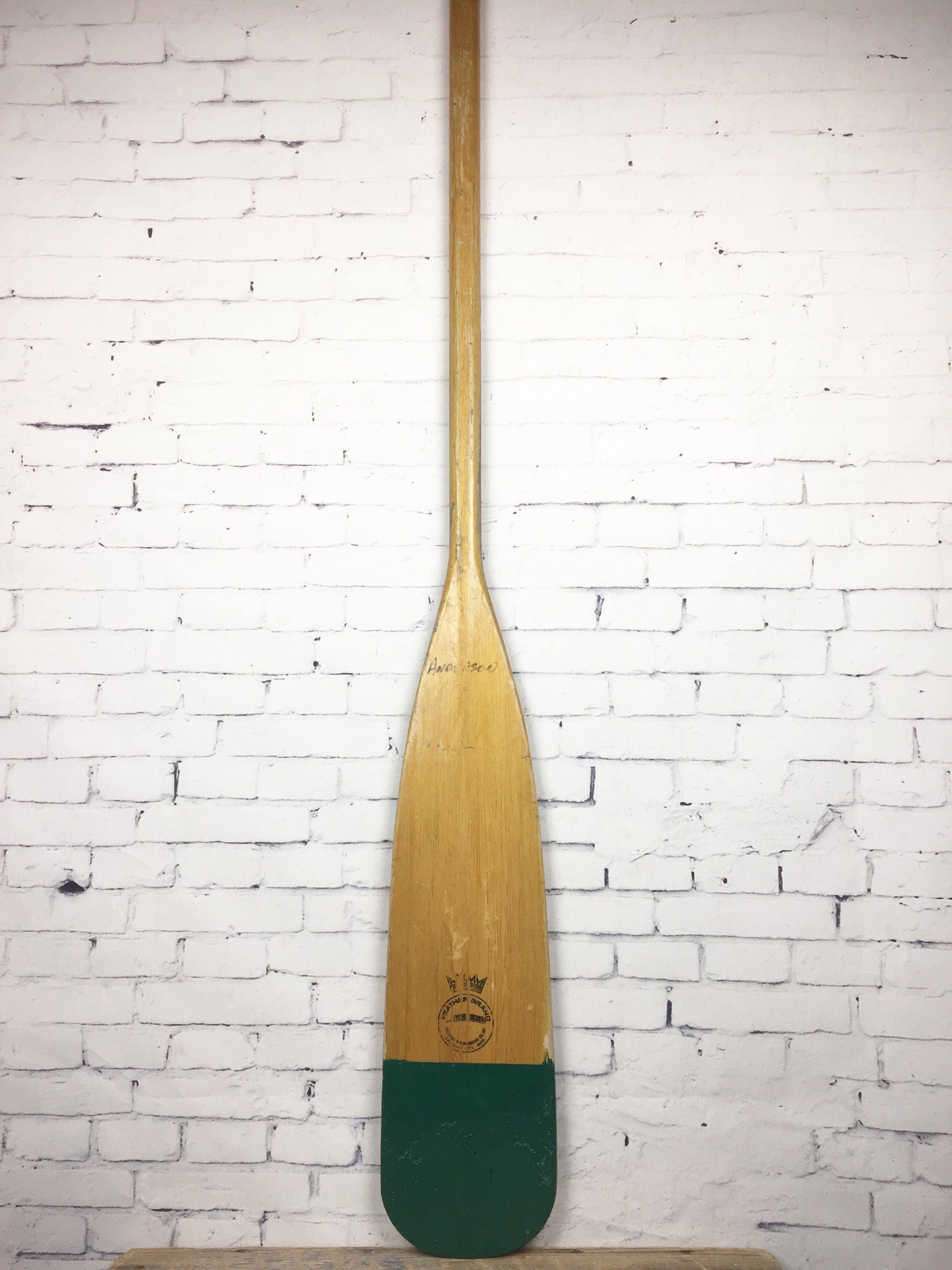 Vintage Wood Paddle Old Wooden Boat Paddle Sporting Goods Oar