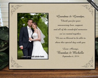 Wedding Gift For Grandma Picture Frame Personalize Keepsake Picture Frame