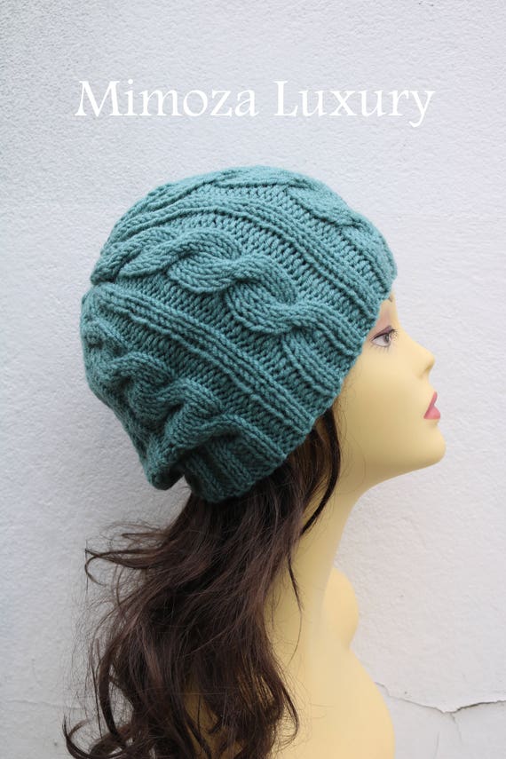 Pastel Green women Beanie hat, Hand Knitted Hat in pastel green beanie hat, knitted men's, women's beanie hat, winter beanie, green ski hat